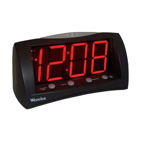 Westclox ALARM CLOCK 1.8"" LED RED 66705A